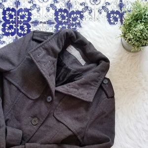 ZARA BASIC gray pea coat